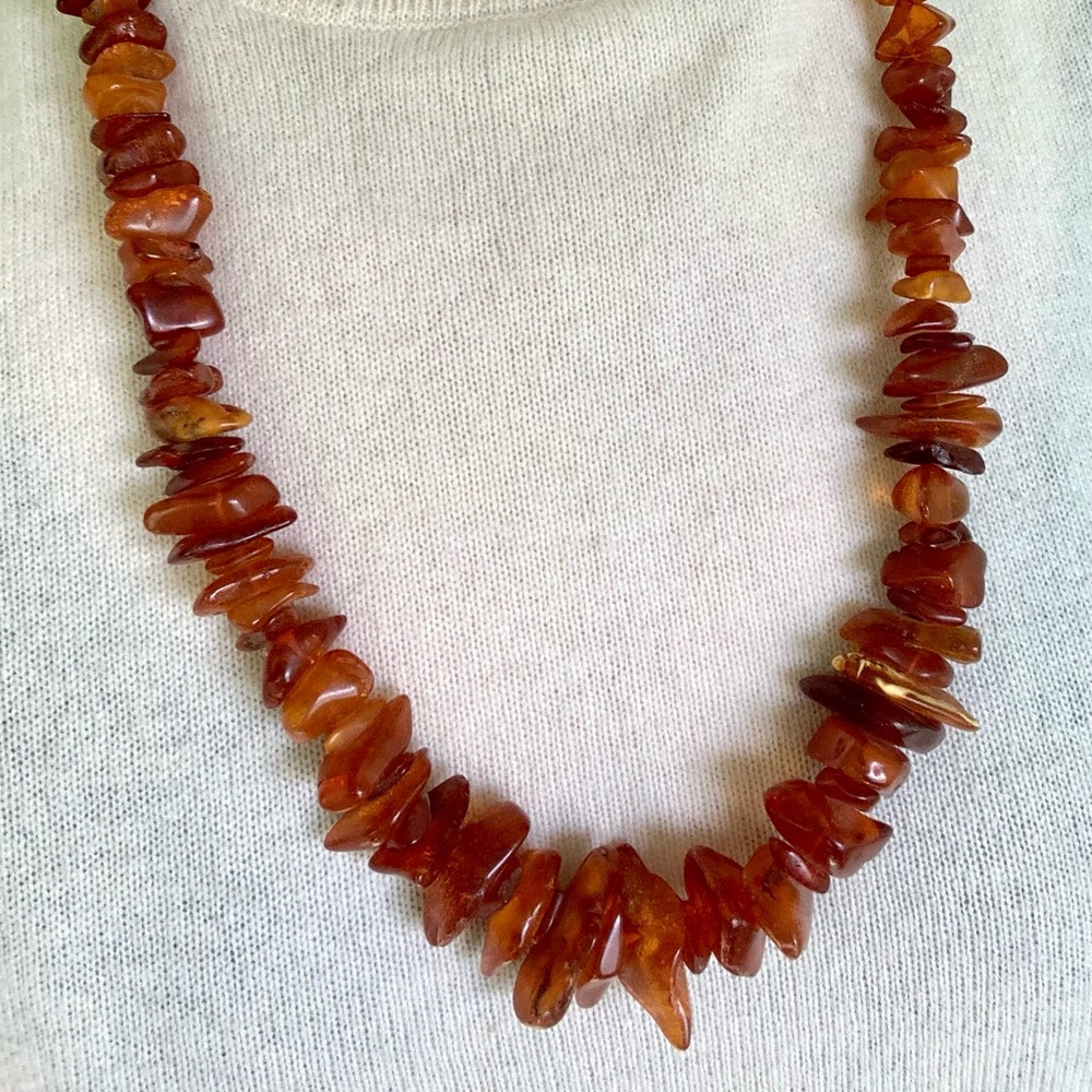 Vintage Raw Baltic Amber Necklace